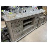MAGNUSSEN HOME DRESSER NIGHT STAND ARMOIRE SET