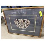 VINTAGE CHINESE SILK EMBROIDERY PANEL BUTTERFLY