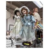 2PC VINTAGE PORCELAIN DOLLS