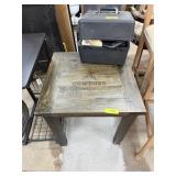 COWBOYS THEME SIDE TABLE