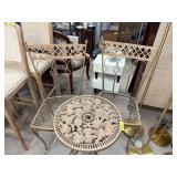 METAL BISTRO TABLE SET