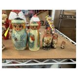 VINTAGE CHRISTMAS RUSSIAN MATRYOSHKA DOLL
