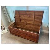 LARGE CEDAR TRUNK HOPE CHEST