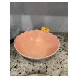 LARGE OYSER & PEARL VINTAGE GLASS BOWL