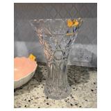 LARGE CUT CRYSTAL VASE