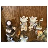 MIXED CHINA / VASE BIRD FIGURINES