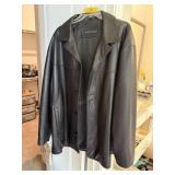 KENNETH COLE LEATHER JACKET XXL