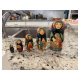 RUSSIAN MATRYOSHKA NESTING DOLL NATIVITY SET