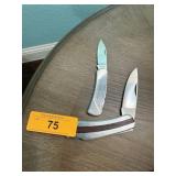 2PC POCKET KNIVES KLEIN & OTHER