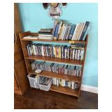 BOOKSHELF W BOOKS / DVD