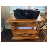2 TIER END TABLE W DRAWER