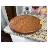 LARGE LAZY SUSAN SOLID WOOD