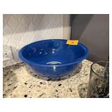 LARGE PYREX BLUE MIXING BOWL