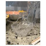 CUT CRYSTAL WEDDING BASKET