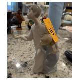 LLADRO PORCELAIN SCULPTURE BOY & GIRL W CANDLE