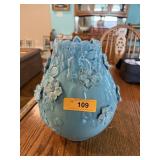 FLORAL POTTERY VASE