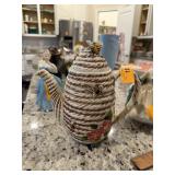 VINTAGE CERAMIC BEEHIVE POTTERY PITCHER