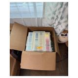 LARGE BOX OF MIXED THREAD SPOOLS