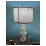 2PC LARGE SHABBY CHIC TABLE LAMPS