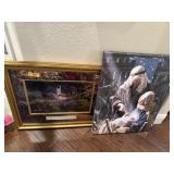 2PC RELIGIOUS PRINTS WALL ART
