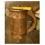VINTAGE OLIVART SPAIN WOOD BEER STEIN