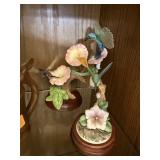 LARGE PORCELAIN HUMMINGBIRD FIGURINE ANDREA SADEK