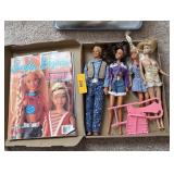 LOT OF BARBIES 1 IS OLDER BUBBLECUT BARBIE DOLL