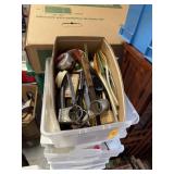 BOX OF VINTAGE UTENSILS