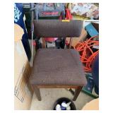VINTAGE SEWING CHAIR W STORAGE