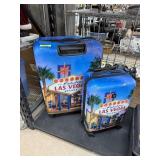2PC MATCHED LAS VEGAS SUITCASES