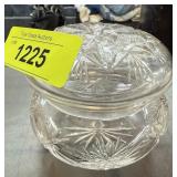 AMERICAN BRILLIANT CRYSTAL VANITY JAR