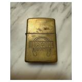 VINTAGE ZIPPO LIGHTER COVER HORSESHOE CASINO