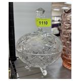 LIDDED FOOTED CANDY DISH