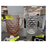 2PC GLASS PITCHERS