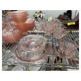 LOT OF VINTAGE DEPRESSION GLASS