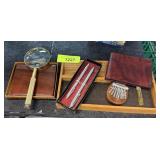 2PC NICE VINTAGE WALLETS THUMB HARP / VALET MORE