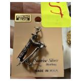 STERLING SILVER CHARM  CAMERA MAN