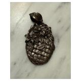 STERLING SILVER FLORAL PENDANT