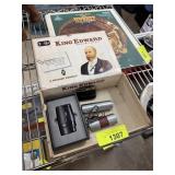CIGAR BOX W MIXED LIGHTERS MICROSCOPE