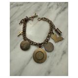 VINTAGE GOLD FILL CHARM BRACELET (SOME ARENT GF_