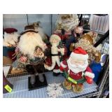 LOT OF SANTA CLAUSES