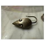 STERLING SILVER BAUER MOUSE THEME BROOCH