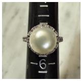STERLING SILVER LARGE CAB RING