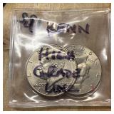 4 HIGH GRADE UNC KENNEDY HALF DOLLARS