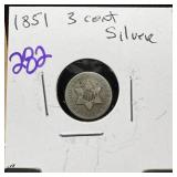 1851 3 CENT SILVER