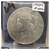 1923-S PEACE SILVER DOLLAR BETTER