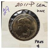 2011 GEM UNC ANDREW JOHNSON DOLLAR COIN