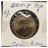 2015 HARRY S TRUMAN BU DOLLAR COIN