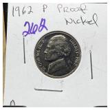 1962 PROOF JEFFERSON NICKEL