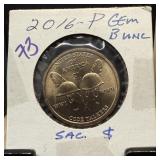 2016 GEM BU SACAGAWEA DOLLAR